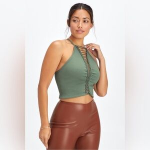 Fabletics Ribbed Seamless Braided Tank